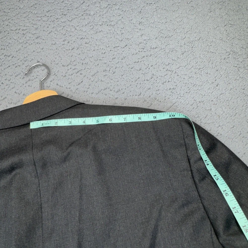 Canali‎ Blazer Mens 48L Gray Worsted Wool 2 Button Sport Coat Jacket Italy 13290